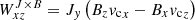 $ W_{xz}^{J \times B} = J_y \left(B_z {v_{\mathrm{c}}}_x - B_x {v_{\mathrm{c}}}_z\right) $