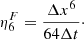 $$ \begin{aligned} \eta ^F_6 = \frac{\Delta x^6}{64\Delta t}\cdot \end{aligned} $$