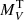 $ M_V^{\rm T} $