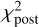 $\chi _{{\rm{post}}}^{\rm{2}}$