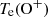 $ T_{\mathrm{e}}(\mathrm{O}^{+}) $