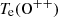 $ T_{\mathrm{e}}(\mathrm{O}^{++}) $
