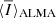 $ \langle\overline{I}\rangle_{\mathrm{ALMA}} $