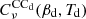 $ C^{\rm CC_d}_\nu(\beta_{\rm d},T_{\rm d}) $