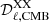 $ \mathcal{D}_{\ell, \rm CMB}^{\mathrm{XX}} $