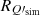 $ R_{Q\prime_{\mathrm{sim}}} $