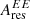 $ A_{\mathrm{res}}^{EE} $