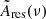 $ \tilde{A}_{\mathrm{res}}(\nu) $