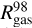$R_{{\rm{gas}}}^{98}$