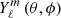 $ Y_{\ell}^m \left( \theta, \phi \right) $