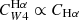 $ C_{{W4}}^{\mathrm{H\alpha}} \propto C_{\mathrm{H\alpha}} $