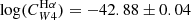 $ \log(C_{W4}^{\mathrm{H\alpha}}) = - 42.88 \pm 0.04 $