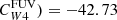 $ C_{W4}^{\mathrm{FUV}}) = -42.73 $