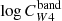 $ \log{ C_{W4}^{\mathrm{band}}} $