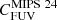 $ C_{\mathrm{FUV}}^{\mathrm{MIPS}\ 24} $