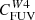 $ C_{\mathrm{FUV}}^{W4} $