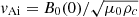 $ \mathit{v}_{\mathrm{Ai}} = B_0(0)/\sqrt{\mu_0 \rho_c} $