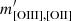 $ m^\prime_{\mathrm{[OIII],[OII]}} $