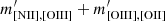 $ m^\prime_{\mathrm{[NII],[OIII]}} + m^\prime_{\mathrm{[OIII],[OII]}} $