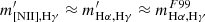 $ m^\prime_{\mathrm{[NII],H\gamma}}\approx m^\prime_{\mathrm{H\alpha,H\gamma}}\approx m^{F99}_{\mathrm{H\alpha,H\gamma}} $
