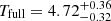 $ T_{\mathrm{full}}=4.72_{-0.32}^{+0.36} $