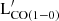 $ \mathrm{L}^\prime_{\mathrm{CO}(1-0)} $