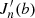 $ J^\prime_n(b) $