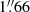 $ 1{{\overset{\prime\prime}{.}}}66 $