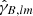 $ \hat{\gamma}_{B, lm} $