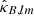 $ \hat{\kappa}_{B, lm} $
