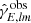 $ \hat{\gamma}_{\mathit{E}, \mathit{lm}}^{\mathrm{obs}} $