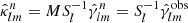 $$ \begin{aligned} \hat{\kappa }_{lm}^{n} = M S_l^{-1} \hat{\gamma }_{lm}^{n} = S_l^{-1} \hat{\gamma }_{lm}^\mathrm{obs} \end{aligned} $$