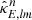 $ \hat{\kappa}_{\mathit{E}, \mathit{lm}}^{n} $