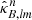 $ \hat{\kappa}_{\mathit{B}, \mathit{lm}}^{n} $