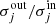 $ {\sigma}_{{j}}^{\mathrm{out}}/{\sigma}_{{j}}^{\mathrm{in}} $
