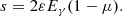 $$ \begin{aligned} s = 2\varepsilon E_\gamma (1-\mu ). \end{aligned} $$