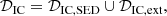 $$ \begin{aligned} \mathcal{D} _\mathrm{IC} = \mathcal{D} _{\rm IC,SED} \cup \mathcal{D} _{\rm IC,ext}, \end{aligned} $$