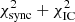 $ \chi^2_{\rm sync}+\chi^2_{\rm IC} $