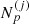 $ N_{p}^{\left ( j \right )} $
