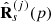 $ \hat{\mathbf{R}}_{s}^{(j)}(p) $