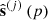$ \hat{\mathbf{s}}^{\left(j\right)} \left(p \right) $