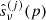 $ \hat{s}_{\nu}^{(j)}(p) $