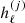 $ h_{\ell}^{(j)} $