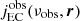 $ j^{\mathrm{obs}}_{\mathrm{EC}}(\nu_{\mathrm{obs}}, {\boldsymbol{r}}) $