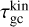 $\tau _{{\rm{gc}}}^{{\rm{kin}}}$