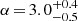 $ \alpha\,{=}\,3.0^{+0.4}_{-0.5} $
