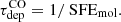 $$ \begin{aligned} \tau ^{\mathrm{CO} }_\text{dep} = 1/\text{ SFE}_\text{mol}. \end{aligned} $$