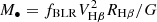 $ M_{\bullet} = f_{\rm BLR} V_{{\rm H}\beta}^2 R_{{\rm H}\beta}/G $