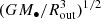 $ (G M_{\bullet} / R_{\rm out}^3)^{1/2} $
