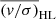 $ \overline{\left(\mathit{v}/\sigma\right)}_{\mathrm{HL}} $